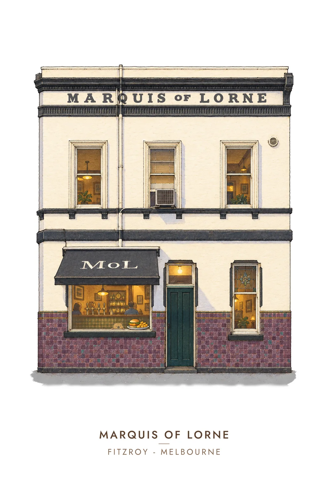 Marquis of Lorne, Fitzroy greeting card