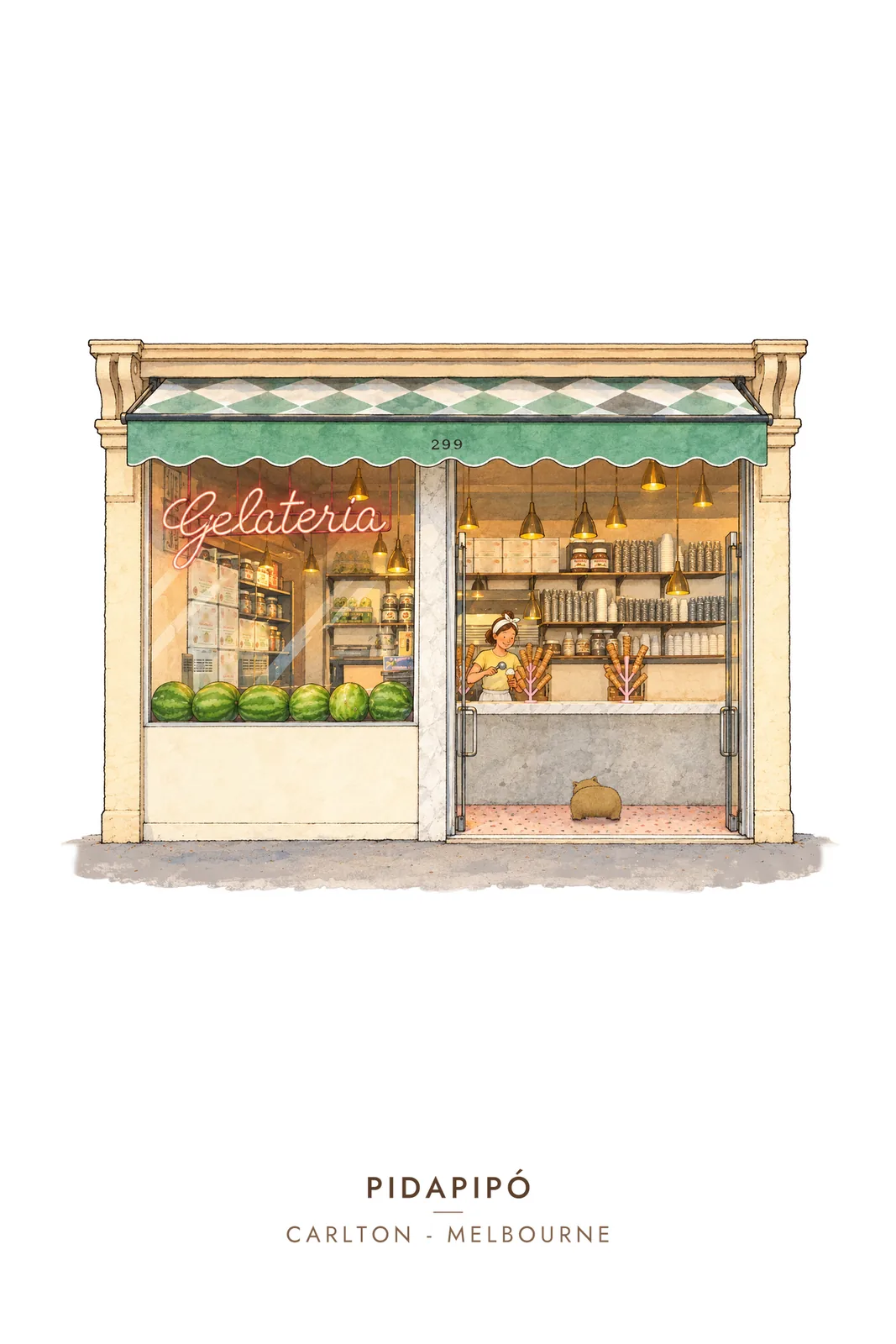 Pidapipó, Carlton greeting card