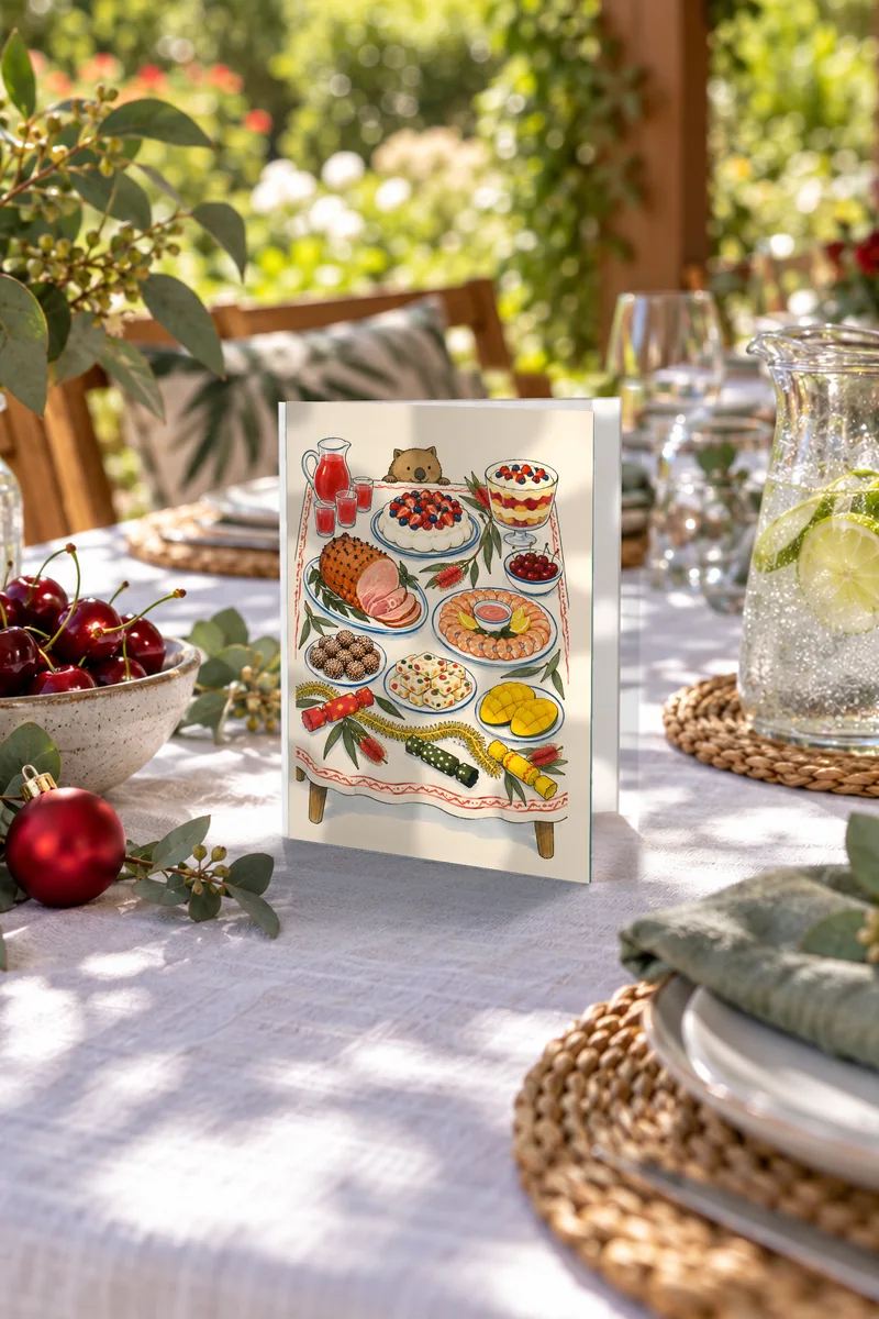 Aussie Christmas Table in the verandah lunch